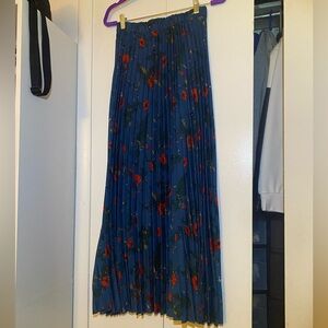 SHEIN Blue Floral Maxi Skirt